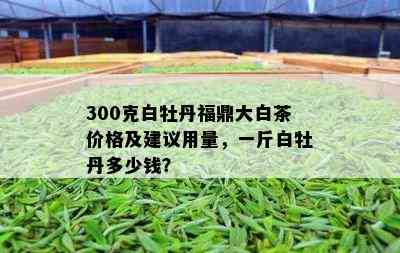 300克白牡丹福鼎大白茶价格及建议用量，一斤白牡丹多少钱？