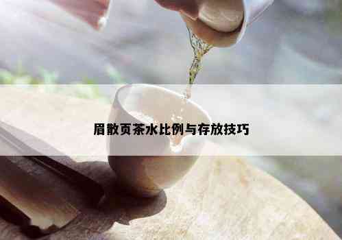 眉散页茶水比例与存放技巧