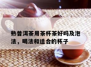 熟普洱茶用茶杯茶好吗及泡法，喝法和适合的杯子