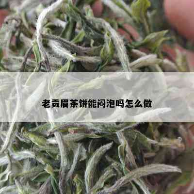 老贡眉茶饼能闷泡吗怎么做