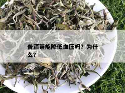 普洱茶能降低血压吗？为什么？