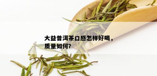 大益普洱茶口感怎样好喝，质量如何？