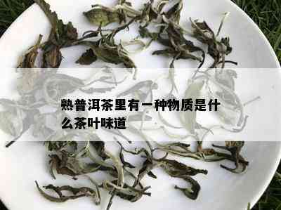 熟普洱茶里有一种物质是什么茶叶味道