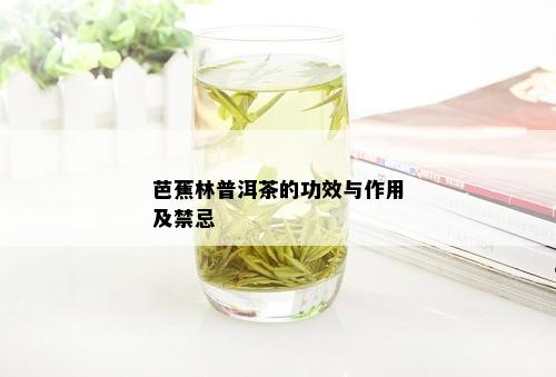 芭蕉林普洱茶的功效与作用及禁忌