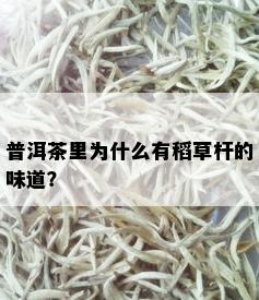 普洱茶里为什么有稻草杆的味道？