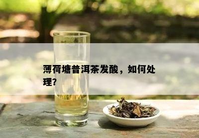 薄荷塘普洱茶发酸，如何处理？