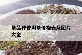 茶品种普洱茶价格表及图片大全