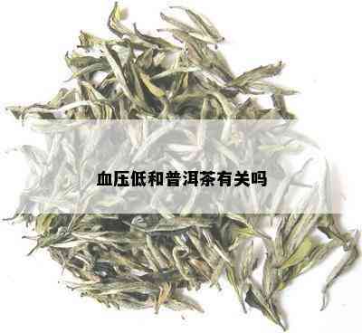 血压低和普洱茶有关吗