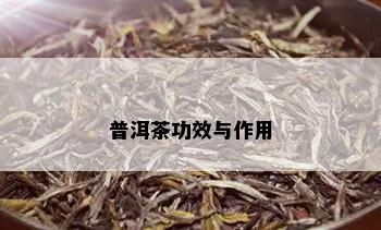 普洱茶功效与作用