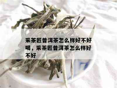 采茶匠普洱茶怎么样好不好喝，采茶匠普洱茶怎么样好不好