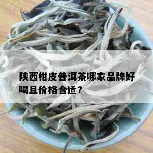 陕西柑皮普洱茶哪家品牌好喝且价格合适?