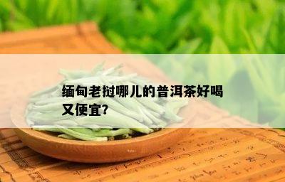 缅甸老挝哪儿的普洱茶好喝又便宜？