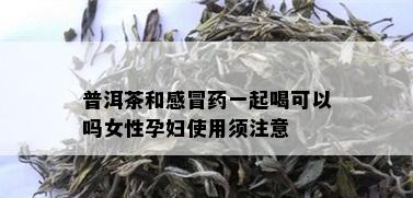 普洱茶和感冒一起喝可以吗女性孕妇使用须注意