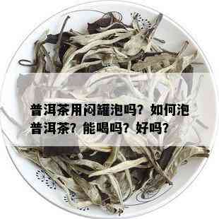 普洱茶用闷罐泡吗？如何泡普洱茶？能喝吗？好吗？