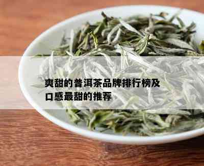 爽甜的普洱茶品牌排行榜及口感最甜的推荐