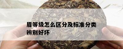 眉等级怎么区分及标准分类辨别好坏