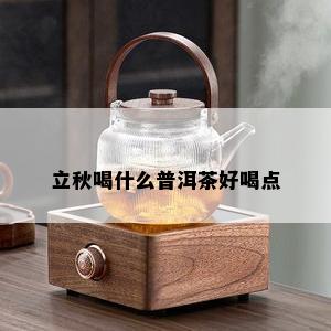 立秋喝什么普洱茶好喝点