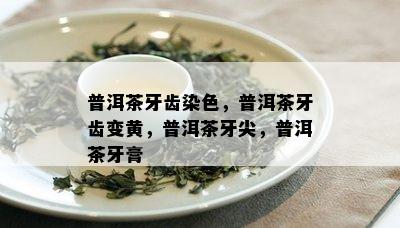 普洱茶牙齿染色，普洱茶牙齿变黄，普洱茶牙尖，普洱茶牙膏