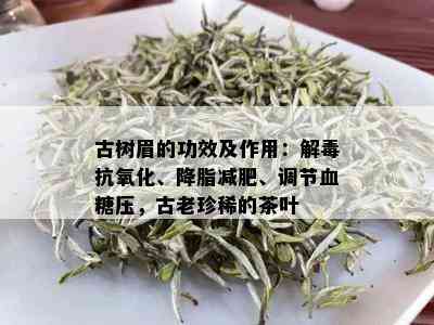 古树眉的功效及作用：解抗氧化、降脂减肥、调节血糖压，古老珍稀的茶叶