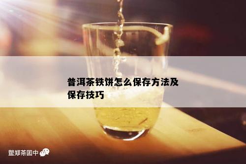 普洱茶铁饼怎么保存方法及保存技巧