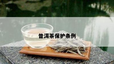 普洱茶保护条例