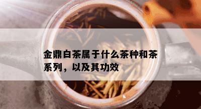 金鼎白茶属于什么茶种和茶系列，以及其功效