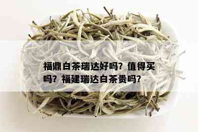 福鼎白茶瑞达好吗？值得买吗？福建瑞达白茶贵吗？