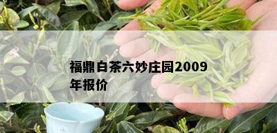 福鼎白茶六妙庄园2009年报价