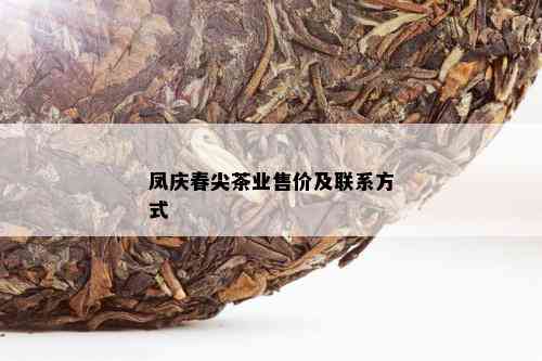 凤庆春尖茶业售价及联系方式