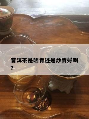 普洱茶是晒青还是炒青好喝？