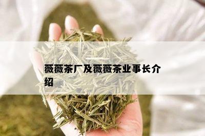 薇薇茶厂及薇薇茶业事长介绍