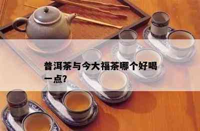 普洱茶与今大福茶哪个好喝一点？