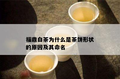 福鼎白茶为什么是茶饼形状的原因及其命名