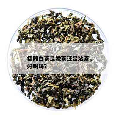 福鼎白茶是嫩茶还是浓茶，好喝吗？