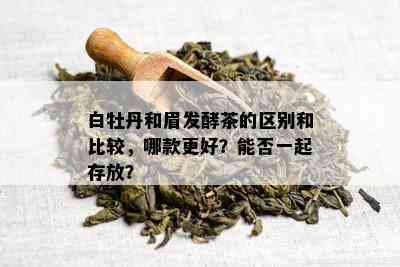 白牡丹和眉发酵茶的区别和比较，哪款更好？能否一起存放？