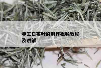 手工白茶叶的制作视频教程及讲解