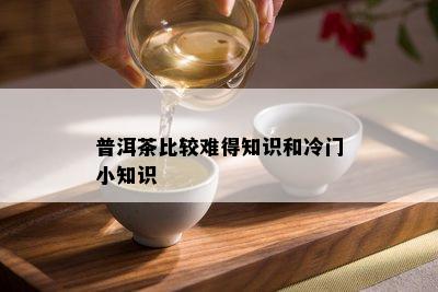 普洱茶比较难得知识和冷门小知识