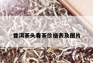 普洱茶头春茶价格表及图片