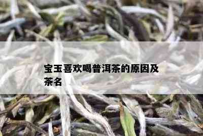 宝玉喜欢喝普洱茶的原因及茶名