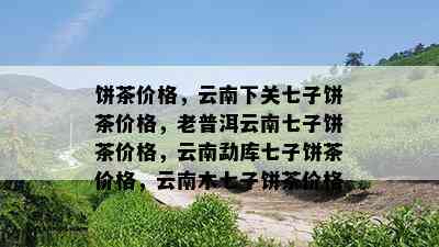 饼茶价格，云南下关七子饼茶价格，老普洱云南七子饼茶价格，云南勐库七子饼茶价格，云南木七子饼茶价格