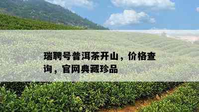 瑞聘号普洱茶开山，价格查询，官网典藏珍品