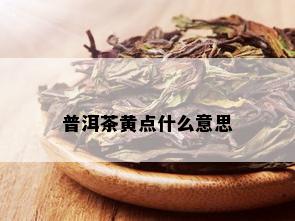 普洱茶黄点什么意思