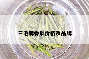 三毛牌香价格及品牌