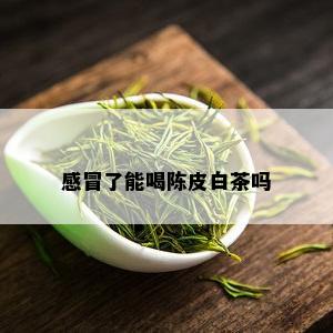 感冒了能喝陈皮白茶吗