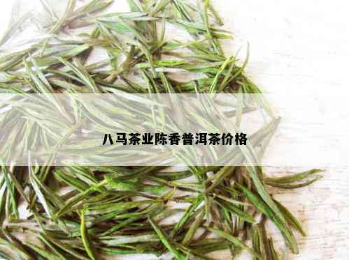 八马茶业陈香普洱茶价格