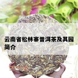 云南省松林寨普洱茶及其园简介