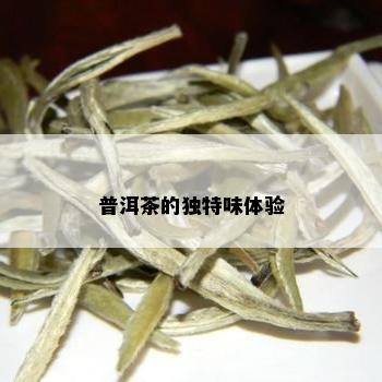 普洱茶的独特味体验