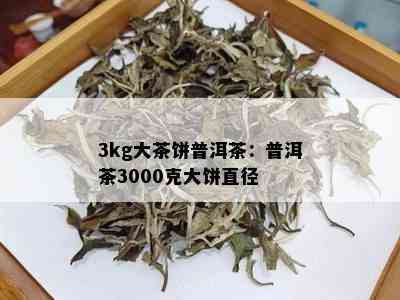 3kg大茶饼普洱茶：普洱茶3000克大饼直径