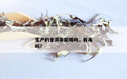 生产的普洱茶能喝吗，有吗？