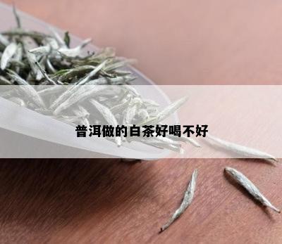 普洱做的白茶好喝不好